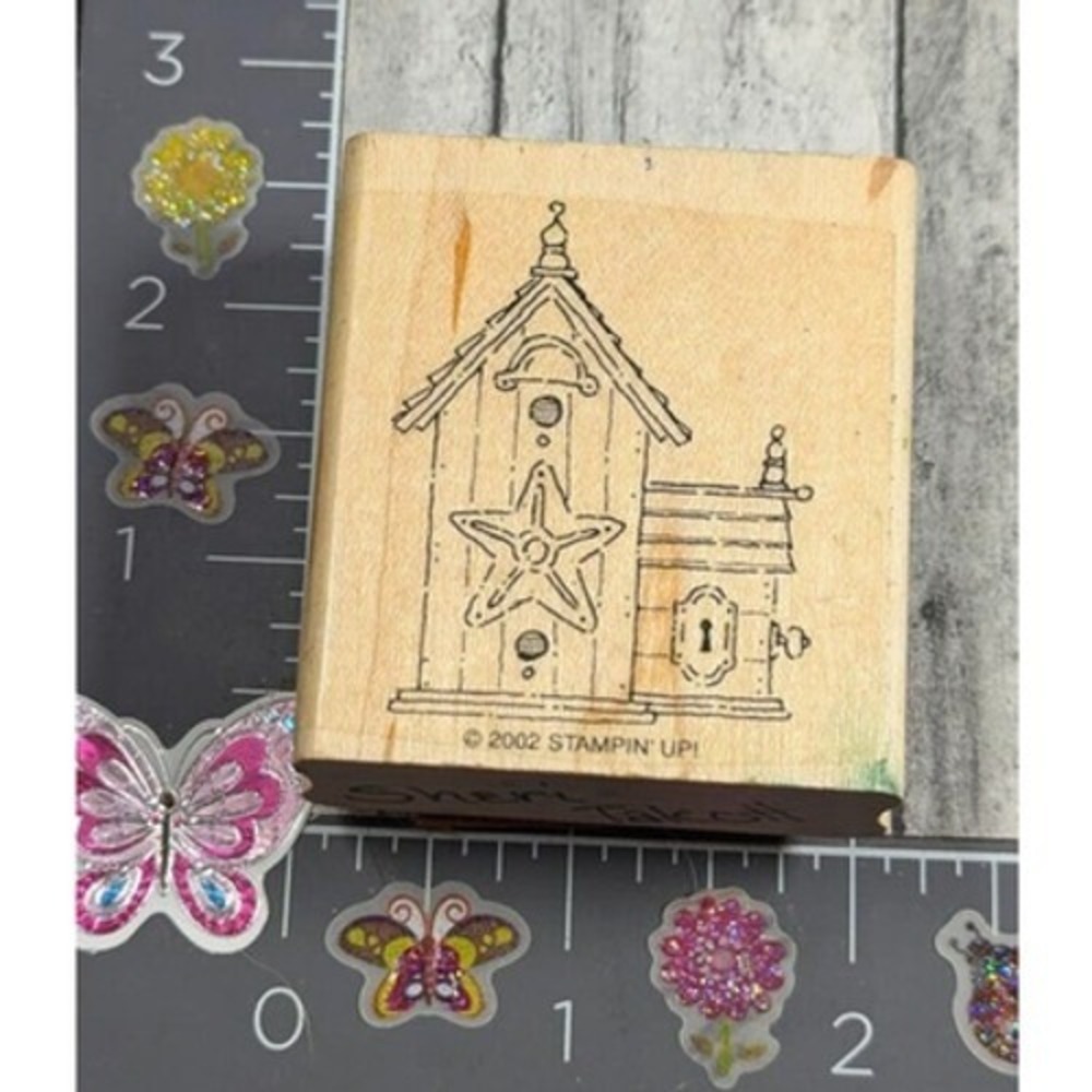 Stampin' Up! Birdhouse Starfish Design 2002 Rubber Stamp Wood #J62